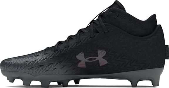 Under Armour Spotlight Clone 4.0 MC Football Cleats Black/Metallic Gunmetal/Metallic Gunmetal 9 D (M)