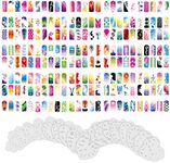 Custom Body Art Airbrush Nail Stencils - Design Series Set # 14 Includes 20 Individual Nail Templates with 16 Designs Each for a Total of 320 Designs of Series #14