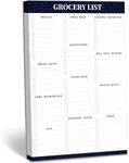 90 Sheets Grocery List Magnet Pad, Organized List for Quick and Easy Shopping, Magnetic Notepad with Shopping List Categories and Blank Grocery Shopping Spaces, Kitchen Essentials List（6”x 9”）