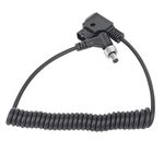 D-Tap to Locking DC Monitor Power Cable, DC Coiled Power Cable Spring Power Cable with Lock for Video Devices PIX E7 PIX E5 7 Touchscreen Display 400s