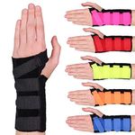 Solace Bracing Cool-Flow Wrist Support (6 Colours) - British Made & NHS Supplied Breathable Wrist Brace Splint - #1 for Carpal Tunnel, Arthritis, Tendonitis, RSI, Fractures & More - Black, L, Left