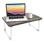 Portronics My Buddy J Portable/Foldable Laptop Table with Laminated MDF Board, Aluminium Legs, Anti-Skid Grip, Supports Upto 17 inch Laptop(Black)