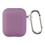 Boxome AirPods 1 & 2 Case Cover (Airpods and Charging Case not Included) | Silicone Protective Case with Inner Microfiber Lining | Keychain Hook | Mauve Taupe