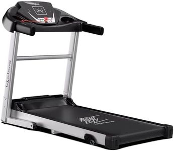 Lifelong FitPro (4 HP Peak) Manual Incline Motorized Treadmill for Home Foldable with 12 preset Workouts, Max Speed 12km/hr. Bluetooth Speaker|Max. User Weight 110Kg (LLTM09AD)