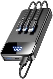 LILIO Portable Charger Power Bank，60,000mAh Battery Pack, 22.5W Power Bank Fast Charging with USB Cable, Phone Charger for iPhone 17/16/15/14/13 All Series/Samsung/Android, Camping Essentials, Black