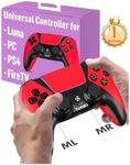 Enstixsm Replacement for Luna Controller for Fire TV PC Controllers Wireless for Gaming for Luna Firestick Gamepad with Back Paddles 1200mAh Turbo Dual Motors No Drift ALPS Joystick Mando
