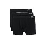 JustWears Boxer Briefs With Pouch - Pack of 3 | Anti Chafing No Ride Up Organic Underwear for Men | Perfect for Everyday Wear or Sports like Walking, Cycling & Running | All Black | Large