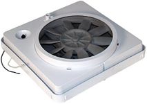 HENG’S INDUSTRIES Vortex I RV Vent Fan Kit | 12V | White | 14"x14" | High-Performance Replacement for Heng's, Ventline, Jensen, & Elixir Vents | 90043-CR