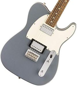 Fender Player Telecaster HH Electric Guitar, with 2-Year Warranty, Silver, Pau Ferro Fingerboard