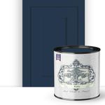 ALL-IN-ONE Paint, Polo (Dark Navy), 32 Fl Oz Quart. Durable cabinet and furniture paint. Built in primer and top coat, no sanding needed.