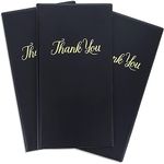 Juvale 10-Pack Restaurant Guest Check Card Holder Presenter with Gold Thank You Imprint, 10.5 x 5.5 Inches