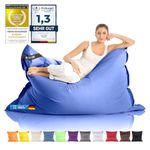 Giant Bean Bag Chair XXL Indoor and Outdoor living room balcony garden bean bag 400L giant beanbag seat cushion chair for children & adults 180 x 140cm (Nylon, Blue)