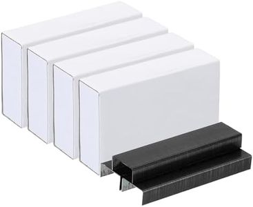 PATIKIL Grapas para Grapadora, 4 Paquete (1000uds Grapas Por Paquete) 26/6 Estándar 1/4 Pulgada Longitud Grapas Atascos Libre para Hogar Oficina Suministros, Negro