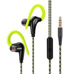 TheTransporter - Over Ear Headphones IN-EAR Earphones Earbud For Gym Jogging Sports Samsung S7 edge S6 Note IPHONE IPOD IPAD HTC (Green)