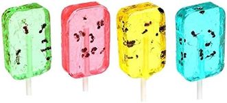 Hotlix Assorted Ant Sucker Lollipop - Pack of 4 - Blueberry, Apple, Banana, Watermelon