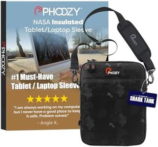PHOOZY Insulated Thermal Sleeve For Laptops, iPads, MacBooks & Similar Sized Tablets or Laptops up to 13" - Patented NASA Thermal Technology Extends Battery Life in the Cold (BLACK CAMO)