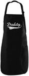 Tstars Daddy Best Father's Day Gift Distressed Vintage Style BBQ Chef Apron One Size Black