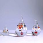 Free standing tear drop Galileo thermometer Scientific Gift Idea Christmas Three Size (Medium 16cm)