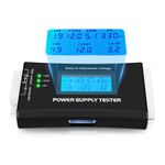 LCD Power Supply Tester,ASHATA ATX Power Supply Computer Host Inspection and Maintenance Tester Tool with LCD Display,PC Power Supply Tester Can Detect ATX,BTX,ITX,TFX Computer Power Supplies