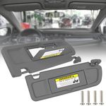 Srhvfuyr 83230-SNA-A01ZA 83280-SNA-A01ZA Pair Left&Right Car Sun Visors Plastic Fits for 2006-2011 Honda Civic Replaces Sun Visors Dark Gray…