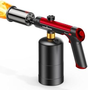 ThermoMaven Culinary Propane Torch Lighter, Adjustable Blow Torch for Sous Vide Searing Steak, BBQ, Grill, Campfire Charcoal Starter, DIY, Red (Propane Tank Not Included)