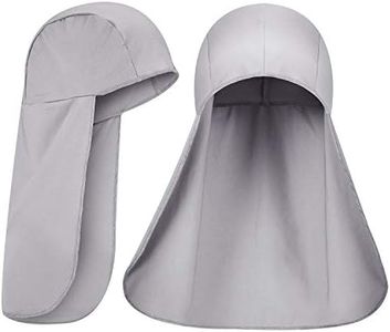 2 Packs Cooling Skull Cap Elastic Sun Shade Hat Neck (Grey), Grey, One size