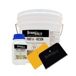 ArmogGlaze Bathtub Refinishing Kit, For Porcelain Enamel Acrylic Fiberglass Cast Iron Tubs, Easy Pour-on Application Odorless(Tested ZERO VOC) White Tub Coating - 2,7kg (For Standard Bathtub Kit) Made In USA