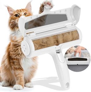 ACE2ACE Pet Hair Remover Roller, Reusable Lint Roller with Visable Window, Dog Cat Hair Remover Brush, Surface Fur Removal Tool for Furniture, Couch, Carpet, and Bedding