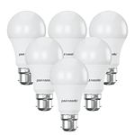 paul russells LED GLS Lights Bayonet Cap B22, 75w Equivalent, 9.5watt 1055LM LED Bulbs, 2700K Warm White, Classic Frosted A60 Standard BC Energy Saving (Not Dimmable) Large Globe Lamps, Pack of 6