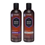 HASK Biotin Boost Thickening Shampoo and Conditioner Set for all hair types, color safe, gluten-free, sulfate-free, paraben-free - 12 Fl Oz each