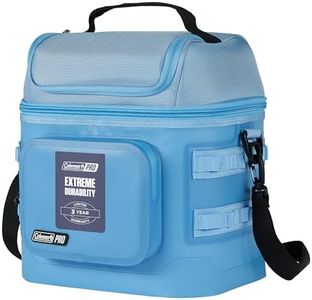 Coleman Pro 24-Can Soft Cooler Bag | Fully Insulated Lid & Body Stays Cold up to 35 Hours, Premium Large Soft Cooler Bag, Great for Camping, Picnics, Beach Days,Sports, Concerts, Lunches & More