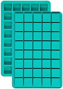 DIFENLUN Silicone Caramel Candy Molds, 2 Pack 40-Cavity Square Hard Candy Mold for Chocolate Truffles Gummy Jelly Truffles Pralines Caramels, Ice Cube Tray Molds