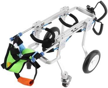 Fauteuil Roulant pour Animaux de Compagnie, Chariot à 4 Roues pour Chariot de réadaptation de l'avant-Patte Ajustable pour Chaton/poméranie/Autre Petit Chien