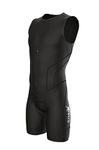 (Small, Black) - Sparx X Triathlon Suit Men Racing Tri Cycling Skin Suit Bike Swim Run