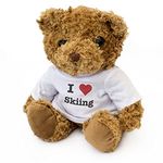 NEW - I LOVE SKIING - Teddy Bear - Cute And Cuddly - Gift Present Birthday Xmas