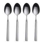 Oneida Easton Fine Flatware Teaspoons, Set of 4, 18/10 Stainless Steel, Silverware Set, Dishwasher Safe