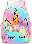 BTOOP Kids Backpack Girls Boys Cute Toddler BookBag Preschool Kindergarten School Backpack with Chest Clip, Slanting Rainbow, Small, Daypack Backpacks