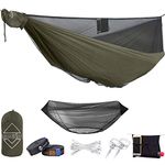 onewind 11' Double Camping Hammock Bug Net Bundle-Ridgeline, Lightweight Tree Straps,Ripstop Nylon Compact Strong- Holds 550lbs, Ideal for Bushcraft Survival, Adventure Explorer