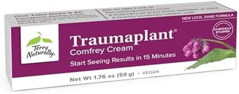 Terry Naturally Traumaplant Comfrey Cream - 1.76 oz - Non-Staining Topical Botanical - Free of Toxic Pyrrolizidine Alkaloids (PAs) & Parabens - for External Use Only - Vegan