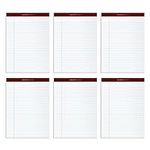 TOPS 8.5 x 11 Legal Pads, 6 Pack, P