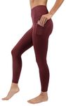 90 Degree By Reflex Womens Power Flex Yoga Pants, Spiced Apple, XS