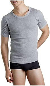 Bonds Men's Underwear Cotton Blend Raglan Cut T-Shirt, Grey Marle, 16 / Medium