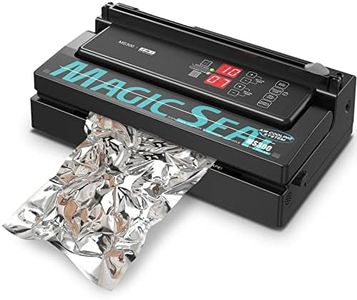 MAGIC SEAL MS300 Precision Vacuum Sealer Machine, Commercial Double Pump Food Sealer with Built-in Auto Cooling System, Compatible with Mylar, Smooth and Embossed Bags, Extra Wide 8 mm Seal