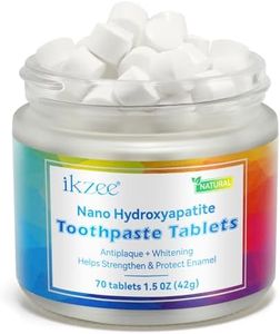 Toothpaste Tablets,Nano Hydroxyapatite Toothpaste for Freshen & Kill Bad Breath Quickly,Chewable Toothpaste Tablet,Fluoride Free & Eco Friendly,70 Tablets
