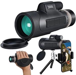 12X50 HD Monocular Telescope,Monocular Telescope for Adults Waterproof with Tripod for Target Shooting Hunting Bird Watching Wildlife Scenery Hunting Gifts