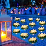 Liliful 36 Pcs Floating Lights Lotu