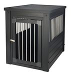 New Age Pet Habitat 'n Home InnPlace Pet Crate with Metal Spindles, Medium, Espresso