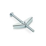 HASWARE Toggle Bolt Zinc Plated Steel and Wing Nut for Hanging Heavy Items on Drywall (1/4" x 3",8 Pcs)