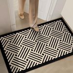 GRANNY SAYS Door Mat Indoor Entrance, 36" x 60", Large Welcome Mat Outdoor, Non Slip Front Door Mat Entryway Mats, Rubber Floor Mats, Low-Profile Shoe Mat, Outside Muddy Mat, Black