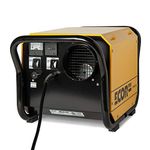 ECOR PRO 150 Pint Portable Commercial Industrial Grade Desiccant Dehumidifier for Basement, Whole House, Crawlspace, Garage | Covers up to 2000 sqft | Yellow/Black | EPD150